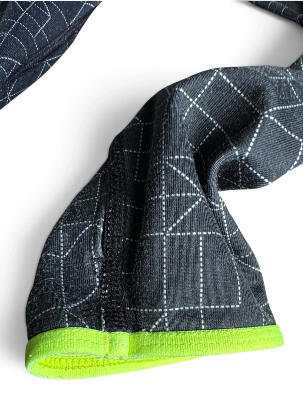 Nike Blue Geo-Print Half-Zip Ski Jacket with Neon Trim